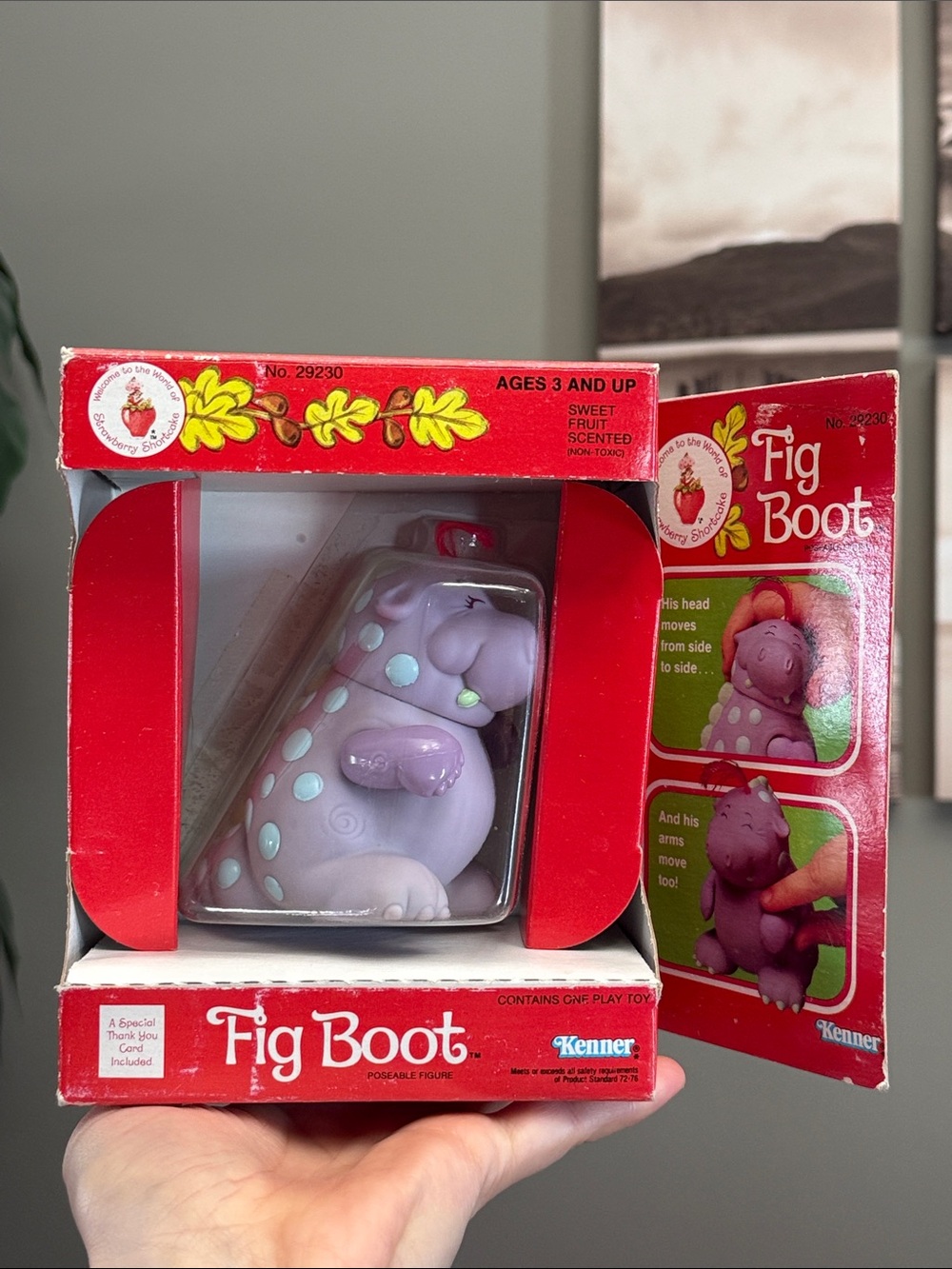 Vintage 1984 Kenner Strawberry Shortcake "Fig Boot" Poseable RARE New in Box
